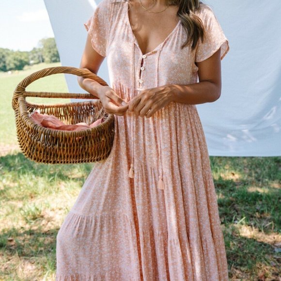 BAREFOOT BLONDE Tiered Maxi Dress - Picture 2 of 7